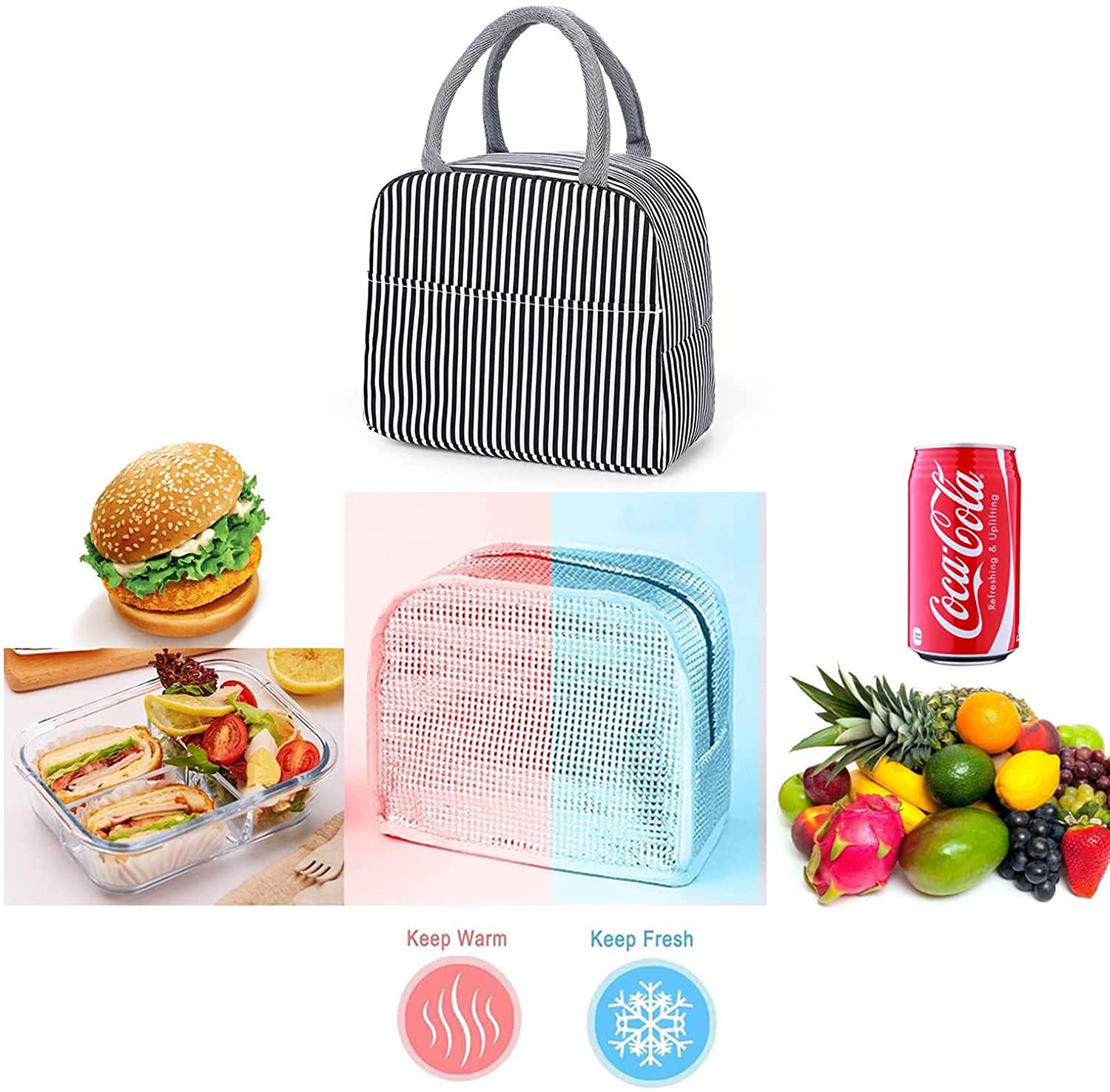 Insulated Lunch Bag With Large Capacity And Various Styles For Teenagers  And Workers - Portable And Easy To Clean - Perfect For School, Classroom,  Canteen, And Backpacking - Temu
