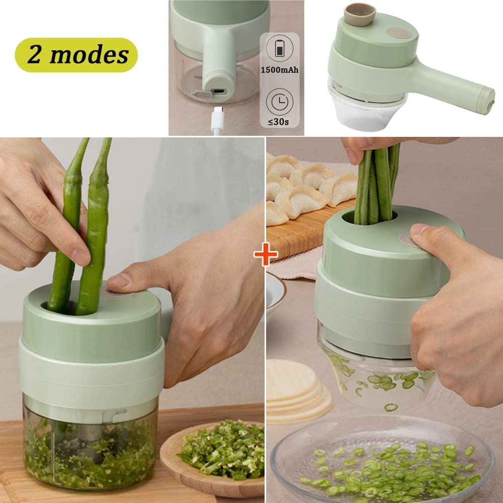 Electric Handheld Hammer Vegetable Cutter Set Food Chopper Multifuncti –  Gill_Dealz